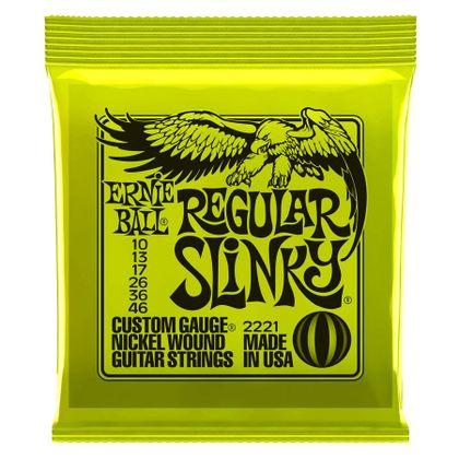 Ernie Ball 2221 Regular Slinky Muta di corde per chitarra elettrica 010-046
