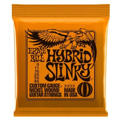 Ernie Ball 2222 Hybrid Slinky Muta di corde per chitarra elettrica 009-046