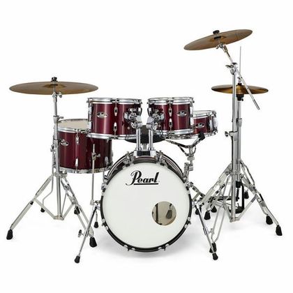 Pearl RS505BC/C91 Red Wine Batteria Acustica con 3 Piatti Sabian e Sgabello