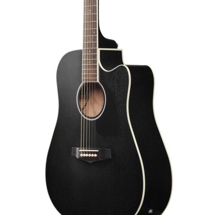 Ibanez PF16MWCE WK Weathered Black Open Pore Chitarra Acustica Elettrificata