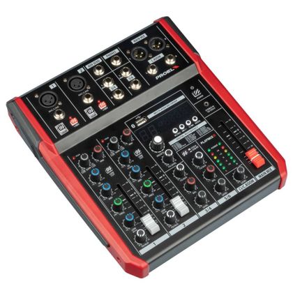 Proel PlayMix6 Mixer 6 Canali con USB ed Effetti