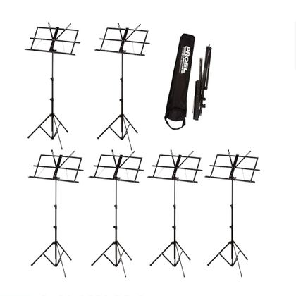 Proel RSM300 Leggio leggero e pieghevole con borsa Bundle 6 pcs