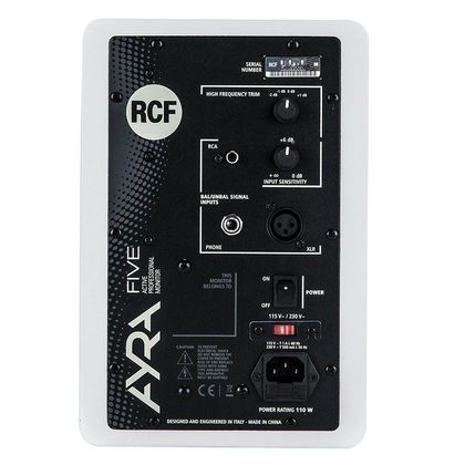 RCF AYRA 5 White Monitor da studio bianco 55W