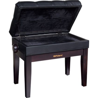 Roland RPB-500RW Rosewood Panca per pianoforte regolabile con scomparto per spartiti palissandro