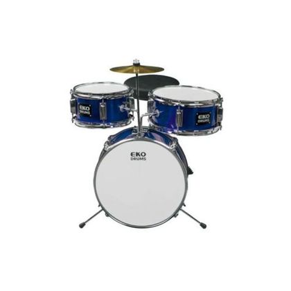 Eko ED-100 Batteria 3 pezzi per Bambini Metallic Blue