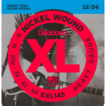 D'Addario EXL145  Muta di corde per chitarra elettrica Heavy 12-54