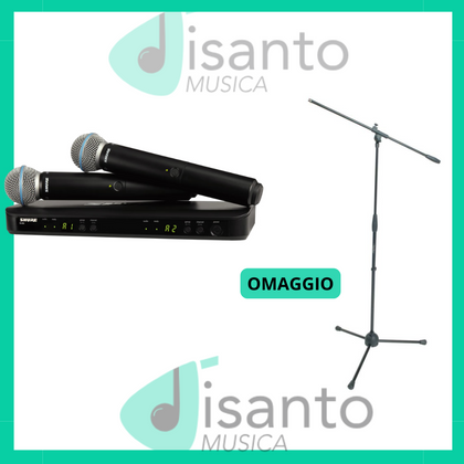 Shure BLX288E / BETA58 + Asta Omaggio Bundle 