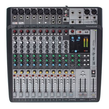 SOUNDCRAFT Signature 12 MTK Mixer usb multitraccia 12 canali con effetti