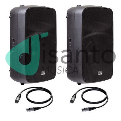 Coppia di spx15a casse attive 800w + cavi omaggio