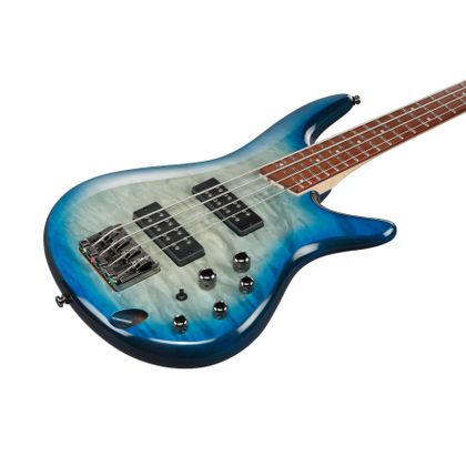 Ibanez SR400EQM SCB Stained Cosmic Blue Starburst Basso Elettrico