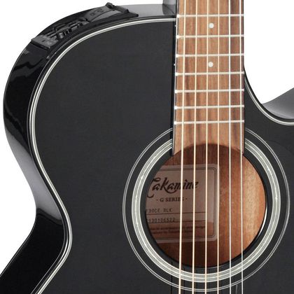 TAKAMINE GF30CE BLK Chitarra acustica elettrificata nera