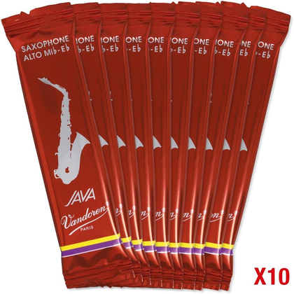 Vandoren Ance Sax Alto Java Red Cut Filed N.3 (Confezione da 10)