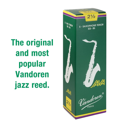 Vandoren Ance Sax Tenore Java Green N. 2.5 (Confezione da 5)