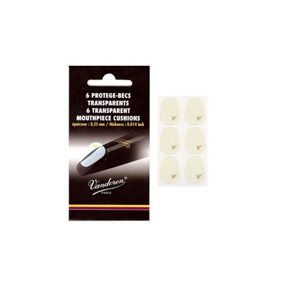 Vandoren Pastiglie proteggi bocchino dello spessore di 0,35 mm - trasparenti