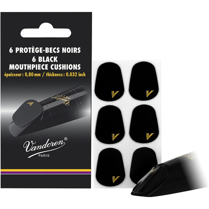 Vandoren Pastiglie proteggi bocchino dello spessore di 0,80 mm - neri