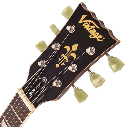 VINTAGE V100 Icon Distressed Tobacco Sunburst