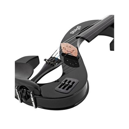 Stagg EVN 4/4 MBK Violino Elettrico Nero Metallizzato