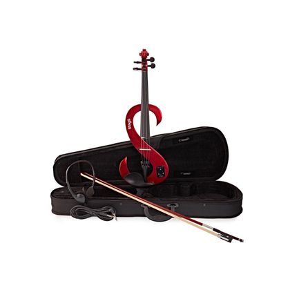 Stagg EVN 4/4 MRD Violino Elettrico Rosso Metallizzato