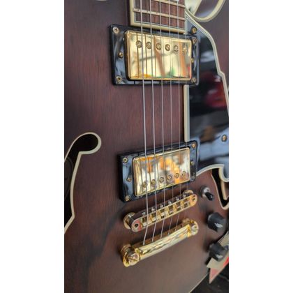 B-STOCK D'angelico Deluxe Mini DC Satin Brown Burst Chitarra Semiacustica