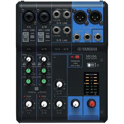 YAMAHA MG06 Mixer 6 canali