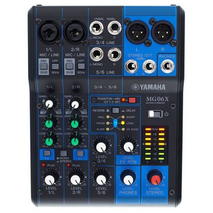 YAMAHA MG06X Mixer 6 canali con effetti