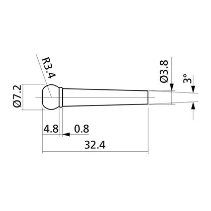 Yellow Parts ADI EZ1410B Piroli per chitarra in plastica Neri