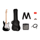 Fender Squier Sonic Stratocaster Pack MN Black Pack completo chitarra elettrica