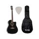 EKO RANGER CW EQ Black Chitarra acustica elettrificata + custodia + plettro omaggio