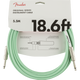 Fender Original Series Instrument Cable Surf Green Cavo per strumenti Jack - Jack 5.5 mt