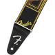 Fender Weighless Monogrammed Strap Black/Yellow/Brown Tracolla per chitarra