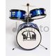 Batteria Acustica Junior 3 pezzi per bambini - Blu