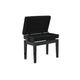 GEWA Panca per Pianoforte Deluxe Compartment Nero Lucido