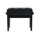GEWA Panca per Pianoforte Deluxe Compartment Nero Lucido