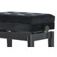 GEWA Panca per Pianoforte Deluxe Compartment Nero Lucido