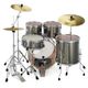 Pearl Export EXX725SBR/C21 Smokey Chrome Batteria acustica completa cromata + Sabian Omaggio