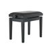 GEWA Deluxe Vinyl Panca per Pianoforte Regolabile Nero Lucido
