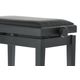 GEWA Deluxe Vinyl Panca per Pianoforte Regolabile Nero Lucido