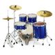 Pearl Export EXX725FBR High Voltage Blue Batteria acustica completa blu