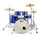 Pearl Export EXX725FBR High Voltage Blue Batteria acustica completa blu