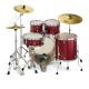 Pearl Export EXX725FBR Red Wine batteria acustica completa rossa