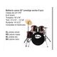 Batteria acustica professionale 5 pezzi cassa 22 DAM JB P0903