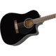 Fender CD60SCE Black Chitarra acustica elettrificata nera