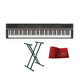 Yamaha P125A Black Pianoforte digitale con doppio supporto