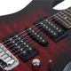 Ibanez GIO GRX70QA TRB Transparent Red Burst Chitarra elettrica Rossa