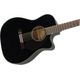 Fender CC60SCE Concert Black Chitarra acustica elettrificata Nera