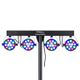 Ibiza DJLIGHT80LED Stand per Luci con 4 Par Led RGBW