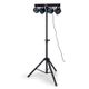 Ibiza DJLIGHT80LED Stand per Luci con 4 Par Led RGBW