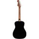 Fender Malibu Player Jetty Black Chitarra acustica elettrificata nera