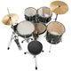 Pearl Roadshow RS525SC C31 Jet Black Batteria acustica completa con piatti Sabian Nera