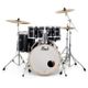 Pearl Export EXX725SBR Jet Black Batteria acustica completa nera